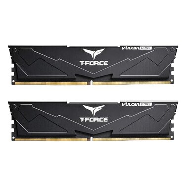 TEAMGROUP TForce Vulcan DDR5 64GB 2x32GB 6000MHz PC548000 CL38 Intel XMP 30 AMD Expo Compatible Desktop Memory Module Ram Black FLBD564G6000HC38ADC01