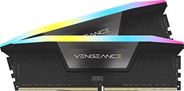 CORSAIR Vengeance RGB DDR5 RAM 16GB 2x8GB Up to 5200MHz CL40 Intel XMP 30 Desktop Computer Memory Black CMH16GX5M2B5200C40