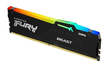 Kingston FURY Beast RGB 16GB 6000MTs DDR5 CL36 Desktop Memory AMD EXPO Single Module KF560C36BBE2A16