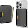 Smartish iPhone MagSafe Wallet Side Hustle Hard Shell Slim Detachable Magnetic Card Holder Holds 3 Cards Cash for Apple iPhone 171615141312 Black Tie Affair