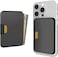 Smartish iPhone MagSafe Wallet Side Hustle Hard Shell Slim Detachable Magnetic Card Holder Holds 3 Cards Cash for Apple iPhone 171615141312 Black Tie Affair
