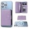 Bocasal for MagSafe Wallet Magnetic Card Holder RFID Blocking Leather Card Slots for iPhone 171615141312 ProMaxPlusAir Adjustable Kickstand Flip Mag Safe Wallet Purple