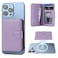 Bocasal for MagSafe Wallet Magnetic Card Holder RFID Blocking Leather Card Slots for iPhone 171615141312 ProMaxPlusAir Adjustable Kickstand Flip Mag Safe Wallet Purple