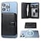 Bocasal for MagSafe Wallet Magnetic Card Holder RFID Blocking Leather Card Slots for iPhone 171615141312 ProMaxPlusAir Adjustable Kickstand Flip Mag Safe Wallet Black