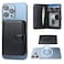 Bocasal for MagSafe Wallet Magnetic Card Holder RFID Blocking Leather Card Slots for iPhone 171615141312 ProMaxPlusAir Adjustable Kickstand Flip Mag Safe Wallet Black