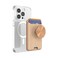 PopSockets Phone Wallet for MagSafe Phone Card Holder with Grip Gold Tan Nigiri