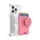 PopSockets Phone Wallet for MagSafe Phone Card Holder with Grip Pink Putty Tooled