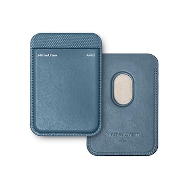 Native Union Re Classic Wallet Magnetic MagSafe Compatible Card Holder for iPhone Air 17 16 15 14 Extra Secure Ultra Slim Safely Stores 3 Cards Durable Recycled Materials Navy