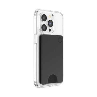 PopSockets Adhesive Phone Wallet Phone Card Holder without Grip Black