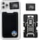 Gecko Travel Tech A Card Holder Phone Wallet Stick on Credit Card Holders Universal to Any Cell Phone Mountain