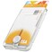Sinjimoru for MagSafe PopUp Wallet Quick Access Magnetic Card Holder with 3000G Strong Magnet and AntiSlip Silicone Backing Compatible with iPhone 12 to 17 Series MButton Up Wallet Matte Clear
