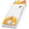 Sinjimoru for MagSafe PopUp Wallet Quick Access Magnetic Card Holder with 3000G Strong Magnet and AntiSlip Silicone Backing Compatible with iPhone 12 to 17 Series MButton Up Wallet Matte Clear