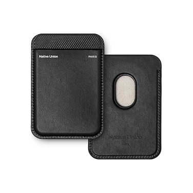 Native Union Re Classic Wallet Magnetic MagSafe Compatible Card Holder for iPhone Air 17 16 15 14 Extra Secure Ultra Slim Safely Stores 3 Cards Durable Recycled Materials Black