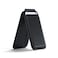 Satechi Magnetic Magsafe Wallet Double Flap Stand Card Holder 4 Slots with Front NFC PassThrough Adjustable Phone Attachment for iPhone 171615141312 Travel Accessory Black