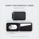 Satechi Magnetic Magsafe Wallet Double Flap Stand Card Holder 4 Slots with Front NFC PassThrough Adjustable Phone Attachment for iPhone 171615141312 Travel Accessory Black
