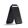 Satechi Magnetic Magsafe Wallet Double Flap Stand Card Holder 4 Slots with Front NFC PassThrough Adjustable Phone Attachment for iPhone 171615141312 Travel Accessory Black