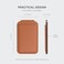 Satechi Magnetic Magsafe Wallet Double Flap Stand Card Holder 4 Slots with Front NFC PassThrough Adjustable Phone Attachment for iPhone 171615141312 Travel Accessory Orange