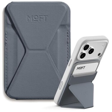 MOFT Magnetic Wallet Stand Compatible with iPhone 171615141312 Series Angle Adjustment Magsafe Compatible MOVAS Phone StandCool Grey