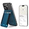 ExtreLife MagSafe Wallet Work with Apple Find My Magnetic Phone Wallet Stand for iPhone 171615141312 Series 8 Card Holder RFID Blocking Rechargeable Blue
