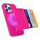 FELONY CASE Neon Pink MagSafe Wallet Magnetic Card Holder Designed for iPhone Air 17 16 iPhone 15 iPhone 14 iPhone 13 iPhone 12 Pro Pro Max Mini and Plus Fits 3 Cards