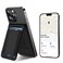 ExtreLife MagSafe Wallet Work with Apple Find My Magnetic Phone Wallet Stand for iPhone 171615141312 Series 8 Card Holder RFID Blocking Rechargeable Carbon Fiber Black
