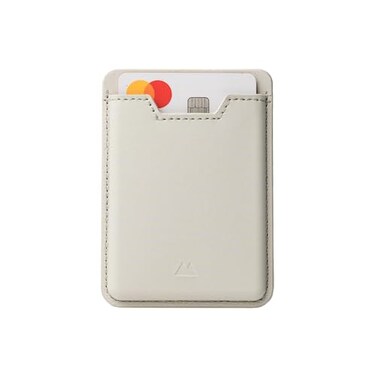 Mous MagSafe Compatible Wallet Card Holder Cell Phone Magnetic Wallet for iPhone 17 iPhone 16 iPhone 15 iPhone 14 iPhone 13 and iPhone 12 Models MagSafe Compatible Accessory Sand
