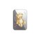CASETiFY Snappy Card Holder Stand Compatible with Magsafe Angel Teddy Bear Silver Mirror