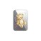 CASETiFY Snappy Card Holder Stand Compatible with Magsafe Angel Teddy Bear Silver Mirror