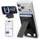 APTMAPT for MagSafe Wallet Works with Apple Find My 5Card RFID Holder with Stand Also Grip Strong Magnetic Wallet for iPhone 171615141312 Pro Max Air Plus Wireless Charging Black