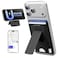 APTMAPT for MagSafe Wallet Works with Apple Find My 5Card RFID Holder with Stand Also Grip Strong Magnetic Wallet for iPhone 171615141312 Pro Max Air Plus Wireless Charging Black
