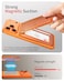 iWALK Stronger Magnetic Wallet Upgraded for MagSafe Wallet RFID Blocking 5 Card Holder with Adjustable Stand Slim Leather Phone Wallets for iPhone 171615141312 Series iPhone Wallets Orange