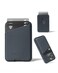 Mujjo Full Leather Magnetic Wallet for iPhone ThreeCard EasyAccess Design Made from Luxurious Leather Microfiber Slim Secure Design Basalt