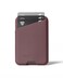 Mujjo Full Leather Magnetic Wallet for iPhone ThreeCard EasyAccess Design Made from Luxurious Leather Microfiber Slim Secure Design Bronze Red