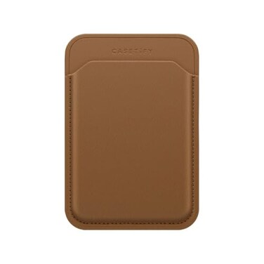 CASETiFY Snappy BioVeg Tumbled Wallet Compatible with Magsafe Tan