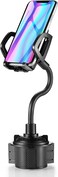 YUHENG Car Cup Holder Mount with 360 Rotation Adjustable GooseneckCar Phone Holder Mount for All Smartphones Cup Holder Cell Phone Automobile Cradles