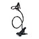 ITART Plastic Flexible Long Arms Gooseneck Clip Clamp Stand Universal Cell Phone Holder Black