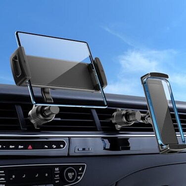 DICMKY Long Arm Car Phone Mount for Samsung Galaxy Z Fold 7 6 5 4 3 Accessories Tablet Holder for Air Vent Handsfree 360 Rotatable Fit for iPad mini 6 Pro iPad Air Pixel and More 4129 Device