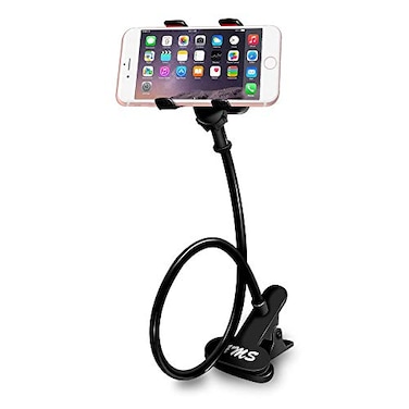AMS Cell Phone Holder Clip Holder Lazy Bracket Flexible Long Arms for All Mobile Fit On Desktop Bed Mobile Stand for Bedroom Office Kitchen