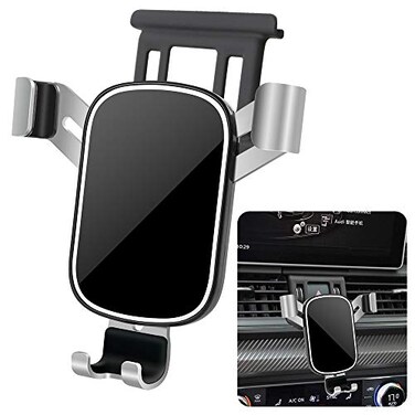 musttrue LUNQIN Car Phone Holder for Audi Q5 20182024 and Audi SQ5 20182024 Auto Interior Accessories Best Phones Mount Cell Cellphone Mobile Cradle Charging Navigation Bracket Screen Air Vent Accesso