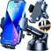 HTU 2026 Upgraded True MilitaryGrade Car Phone HolderSafety Certs No Smell Cell Phone Holder for Car Mount for Dashboard Windshield Air Vent Long Arm Thick CaseBlack