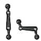 ThtRht 2 Pack 17mm Double Sided Ball Mount Arm 4 Extension Rod Joint Connector Adapter Swirl Head for Garmin GPS Car Phone Holder Clamp Cellphone Air Vent Cradle Video Light Photo Rig
