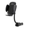Scosche Universal 12V Car Phone Mount with USB Charger Phone Holder with Cigarette Lighter Adapter for 12V Socket PlugIn Flexible Gooseneck Adjustable Cradle for iPhone Android Cell Phones