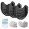 volport Car Mounts for Socket Grips 3 Pack Pops Silicone Phone Holder for Collapsible Expanding Stand Swappable Socket Users with Base Adhesive Replacement Stick on Wall Dashboard Mirror Home Black
