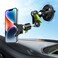 Rednow Suction Cup Phone Mount 360 Rotating Universal Ball Head Arm for Car Dashboard Windshield Vehicle Sunroof Black