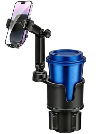 Easkkty Cup Phone Holders for Your Car 360Adjustable Car Cup Holder Phone Cradle for 254 Cup HoldersCompatible with iPhone 1514 Pro Phone Holder Mount for TruckSUV AntiSlip No Shake Design