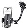APPS2Car Gooseneck Car Phone Holder Heavy Duty Dashboard Windshield Phone Mount Flexible Long Arm AntiShake Stabilizer Solid Suction Cup Phone Mount for All Cell Phones Carbon Fiber Pattern