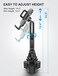 TOPGO Cup Holder Phone Mount No Shaking HeightAdjustable Pole Cup Phone Holder for Car Cell Phone Cradle for iPhone iPhone14 Samsung and More Smart PhoneBlack