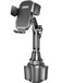 TOPGO Cup Holder Phone Mount No Shaking HeightAdjustable Pole Cup Phone Holder for Car Cell Phone Cradle for iPhone iPhone14 Samsung and More Smart PhoneBlack