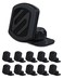 Scosche MAGDM10KFLT MagicMount Magnetic Car Phone Mount for Dashboard 360 Adjustable Magnet Head Universal Cell Phone Holder for Car Compatible with iPhone Samsung All Devices Pack of 10