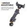 RERPRO Dash Phone Mount Holder for 2021 2022 2023 2024 2025 2026 New Ford Bronco 24 Door Interior Accessories Dashboard Cell Phone Stand 360 Adjustable Aluminum Smartphone Bracket Black
